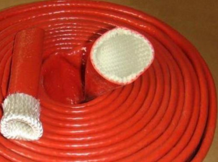 2,2 mm rękaw z włókna szklanego z gumy silikonowej rękaw powlekany silikonem