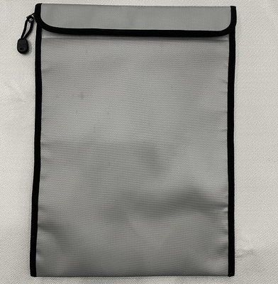 Srebrna ognioodporna torba na akta Niedrażniące włókno szklane 1000℉17x27cm